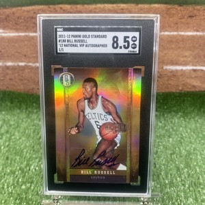 1/1 BILL RUSSELL 2011-12 Panini Gold Standard National VIP #188 SGC 8.5