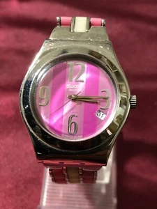 Orologio SWATCH Irony Medium EXTENSIBLE PLEASURE (YLS427G)-Rosa/Argento-BELLO! - Foto 1 di 7