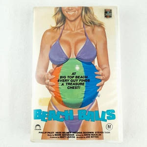 Beach Balls, 1988 VHS, Philip Paley, Heidi Helmer, Steven Tash, RCA Big Box. - Picture 1 of 11