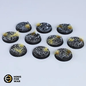 Dark Wasteland - Classic Battle Ready Bases - 10x 32mm [PAINTED] - Picture 1 of 4