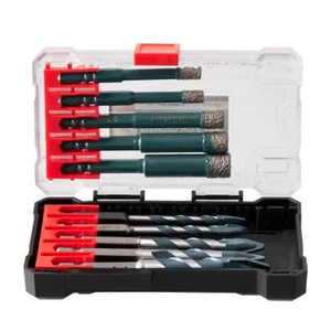 Diamond Tipped Dry Drill Bits Set 6/8/10/12mm For Porcelain Tile Ceramic Marble - Picture 1 of 24