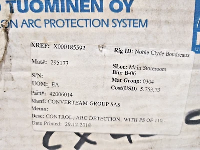 UTU Falcon 512001602 Arc Direction Control With PS OF 110 110VDC-12VDC Lux x 100 - Image 1 of 4