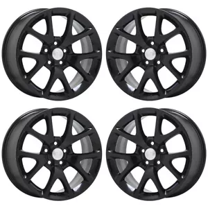 19" Buick Lacrosse Regal Gloss Black wheels rims Factory OEM set 4108 EXCHANGE - Picture 1 of 8