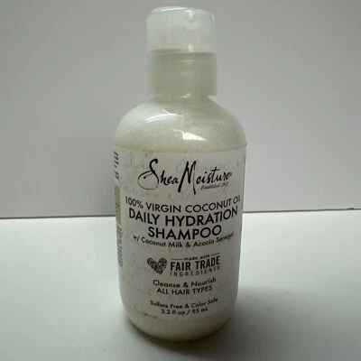 Champú hidratación diaria 100% aceite de coco virgen Shea Moisture comercio justo Foto 1 de 2