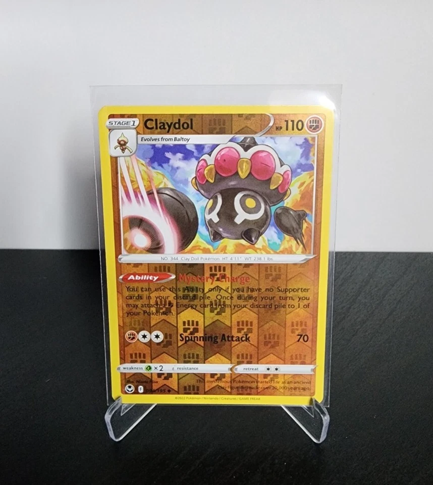 Pokemon TCG Claydol Silver Tempest 094/195 Reverse Holo Uncommon - Image 1 of 1