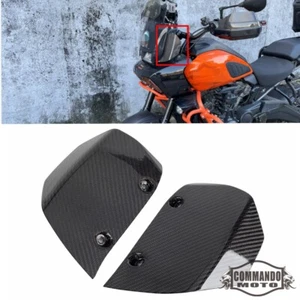 For Harley Pan America RA1250 RA1250S Carbon Fiber Side Windshield Extensions - Picture 1 of 7