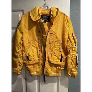 Alpha Industries Yellow Flight Jacket - Liquid Racer Size XS - New With Tags!