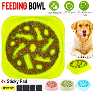 Dog-Bowl Dishes Slow-Feeder Large Pet-Eat Dogs Food-Nonslip Interactive Large - Picture 1 of 25