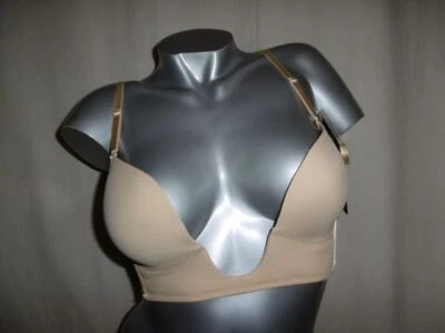 MAGIC BODYFASHION V-Ausschnitt Abendkleid BH V-BRA camel haut NEU - Bild 1 von 3