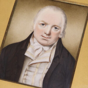 A Finely Painted Antique Portrait Miniature Of A Well Dressed Gentleman, c.1810.