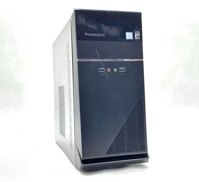 PowerSpec B663 B250M PRO-VDH i5-7500 3.40GHz 16GB 256GB NVMe Win11 WIFI GTX 760 - Image 1 of 4