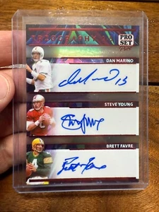 2024 Leaf Pro Set Pure Triography Dan Marino Steve Young Brett Favre 3/5 ๐ฅ๐ฅ - Picture 1 of 2