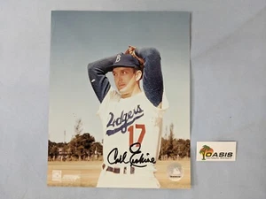Foto autografiada de Carl Erskine - colección Cooperstown - Imagen 1 de 1