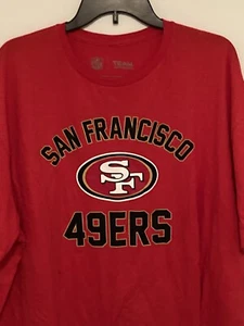 Camiseta San Francisco 49ers Adulto 2XL Rojo Logo Gráfico Manga Corta Cuello Redondo - Imagen 1 de 7