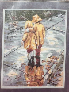Vintage NOS Candamer Designs "Best Friends" #30821 Sealed yellow rain slickers - Picture 1 of 3