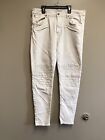 Zara Man Men's Pants White Jeans Distressed Size 35