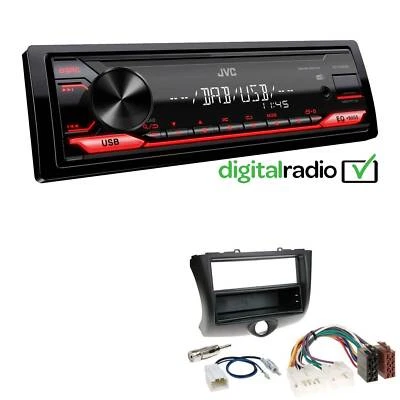 JVC KD-X182DB MP3 DAB+ USB 1-DIN Autoradio für Toyota Yaris Verso Facelift - Bild 1 von 4