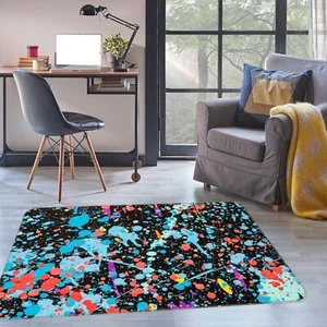 3D Watercolor Graffiti ZHUA3379 Game Non Slip Rug Mat Photo Carpet Amy - Bild 1 von 5