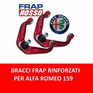 COPPIA BRACCI OSCILLANTI RINFORZATI FRAP LINEA ROSSA ALFA ROMEO 159 BRERA SPIDER - Picture 1 of 3