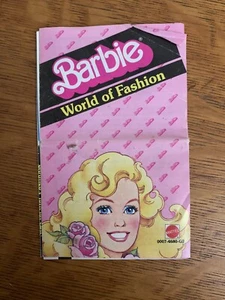 1984 VINTAGE BARBIE WORLD OF FASHION BOOKLET Mattel - Picture 1 of 5