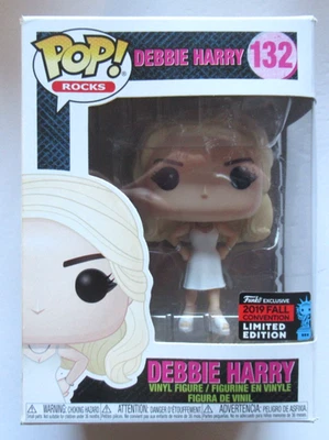 FUNKO POP ROCKS 132 NYCC EXCLUSIVE BLONDIE DEBBIE HARRY FIGURE & FREE CASE NIB - Image 1 of 4