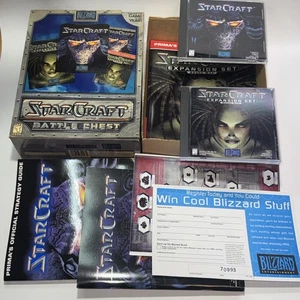 Blizzard Computer Game Starcraft Battle Chest Big Box PC Complete Pre Owned - Picture 1 of 6