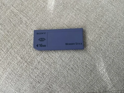 Sony 16MB Memory Stick Media Flash Card Long MS for Sony Camera Old Model - Image 1 of 2