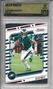 2024 Panini Absolute Jaylen Hurts #86 Red Grade 10 (234386) - Bild 1 von 2