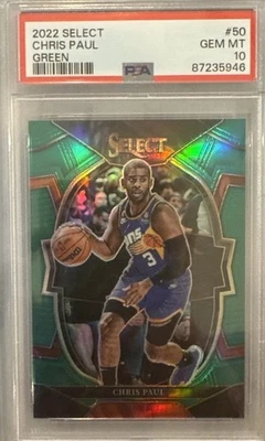 Panini Select 2022-23 - Concourse Chris Paul #50 Green Prizm. 4/5! PSA 10. Foto 1 de 3