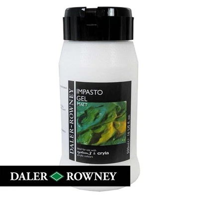 Daler Rowney Acrilico Medio - Opaco Gel, - 500ml Plastica Pentola - D128500016 - Immagine 1 di 2