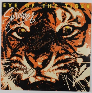 Survivor signed Autogramm Schallplatte Album JSA Vinyl Eye Of The Tiger - Bild 1 von 3