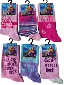 6 Paar Hannah Montana Kinder, Kinder, Mädchen, offizielle Knöchelsocken - Bild 1 von 2