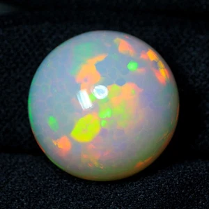 28.69Ct IF Sensational Rare ! AAA Honeycomb Pattern 100% Natural Semi Black Opal - Picture 1 of 5