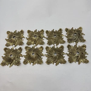 Antiguo Juego de piezas de lámpara de araña bobeche roseta enchufe de latón vintage (8) - Imagen 1 de 19