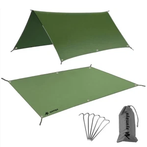 Tent Footprint, PU 3000 Waterproof Tent Ground Cloth 8FT x 7FT Medium Size fo... - Foto 1 di 7