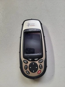 Magellan GPS Meridian Color Handheld Unit Outdoor Hiking Receiver Works VG Shape - Picture 1 of 5