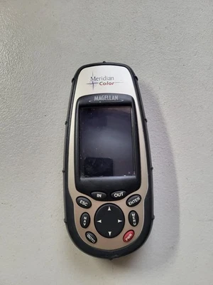Magellan GPS Meridian Color Handheld Unit Outdoor Hiking Receiver Works VG Shape - Image 1 of 4