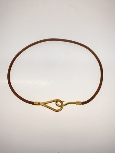 HERMÈS Hermes Doppio Bracciale Girocollo Jumbo Marrone Oro 3207
