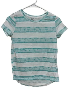 Old Navy Kids Girls Size XL- 14, Teal/White, Short Sleeve - Picture 1 of 7