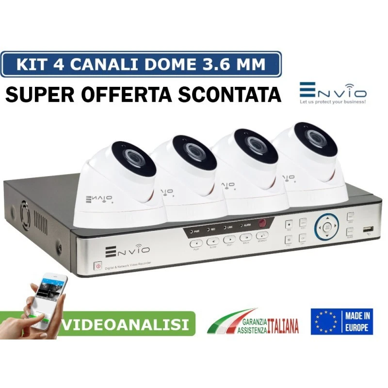 Kit di Videosorveglianza DVR 8 Canali e Alimentatori (0701197402126)