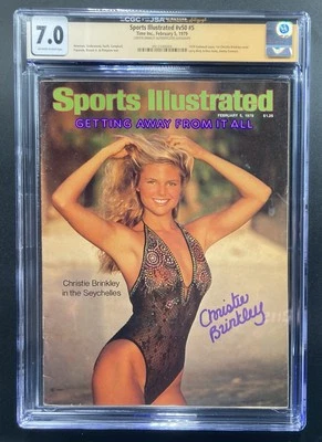 Christie Brinkley Signed JSA CGC 7.0 1979 1st Sports Illustrated Newsstand SI NO - Image 1 of 4
