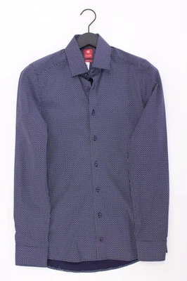 ✨ Pure Hatico camicetta per uomo taglia 46, S buono come nuovo blu di cotone ✨ - Immagine 1 di 4