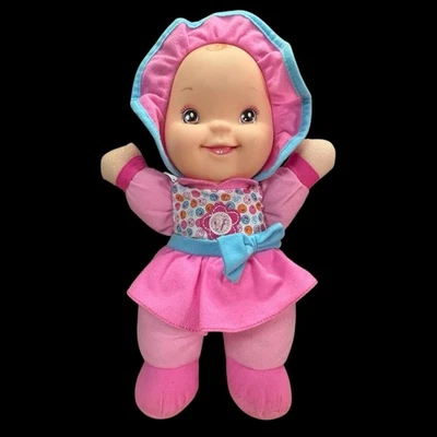 Goldberger Baby’s First Giggles Doll Pink Outfit & Bonnet - Image 1 of 4