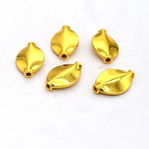 15 Stück 24X15X5MM Flach Oval Perlen 18K Vergoldet 175 - Bild 1 von 6