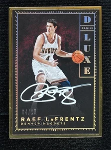 2015-16 Panini Luxe DeLuxe /25 Raef LaFrentz #DLX-RLF Auto - Picture 1 of 3