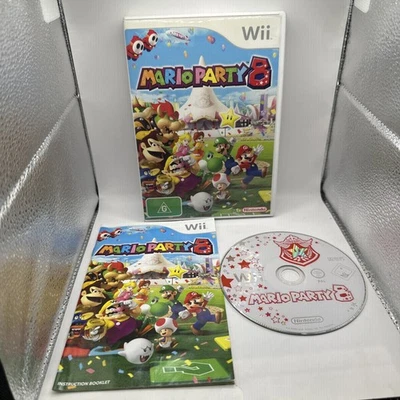 Mario Party 8 • Nintendo Wii Game + Manual (2007) PAL AUS • Complete - Image 1 of 4