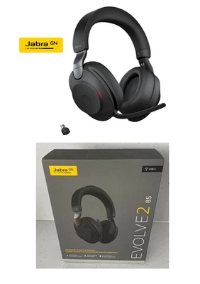 Jabra Evolve2 85 Wireless PC Headset  - USB-C  Microsoft Teams - Image 1 of 4