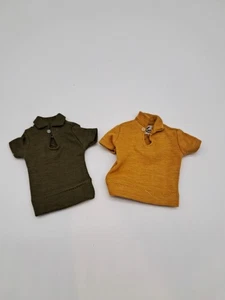 Vintage Barbie Ken Poloshirts 2 Stück grün und gold (1962) - Bild 1 von 5