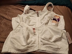 Neu mit Etikett Comfort Choice Bügel-BH vorne geschlossen weiß Haltung Größe 50DDD 2 BHs - Bild 1 von 8