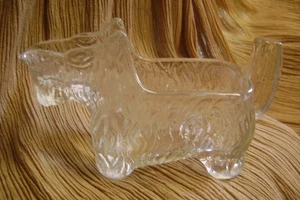 VINTAGE VETRO SCOZZESE TERRIOR DOG 3 & 1/4 CONTENITORE CARAMELLE/FIGURINA CREAMER - Foto 1 di 6